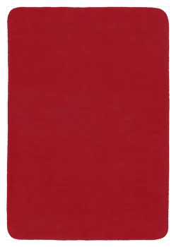 Bio Baumwoll Kuscheldecke, mohn- rot